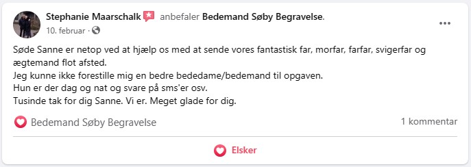 Bedemand Silkeborg • Søby Begravelse